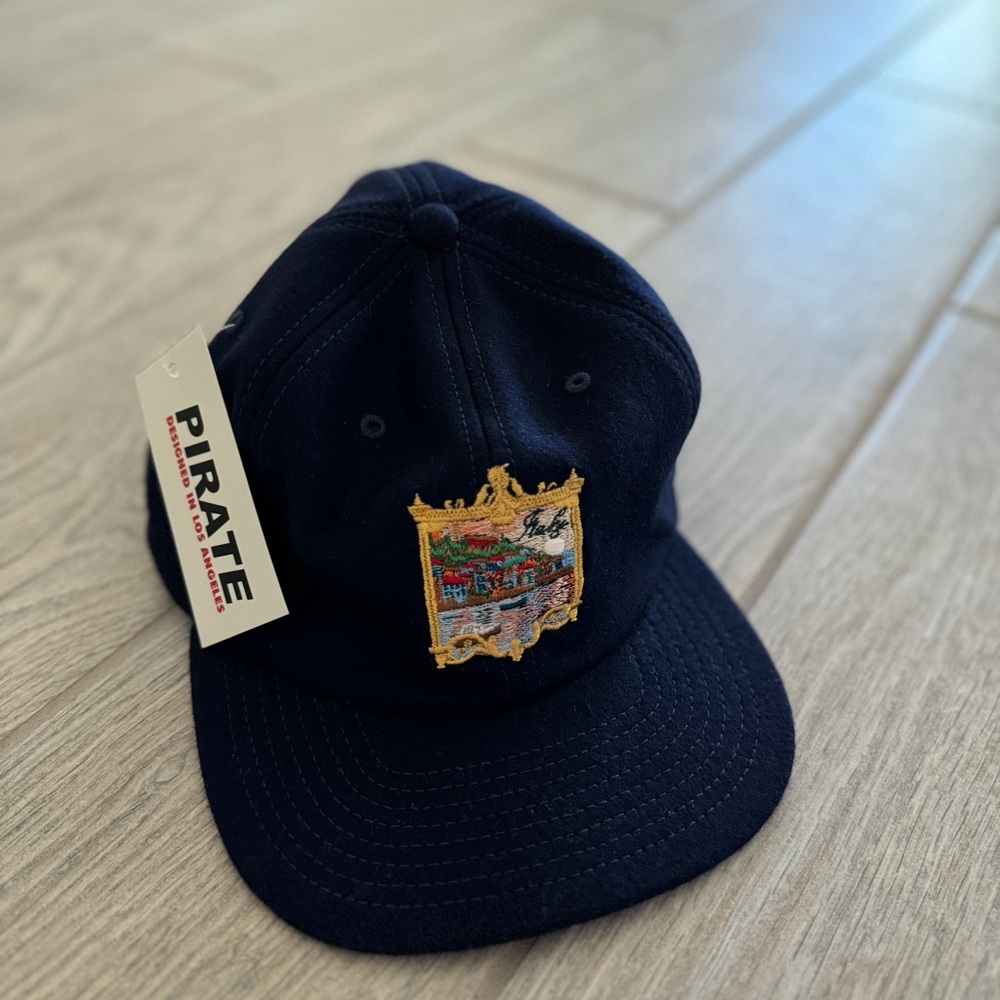 NWT PIRATE Italy Navy Wool Hat